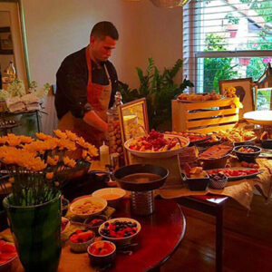 catered food at an event
