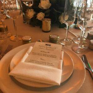 table at an event