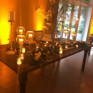 table at an event