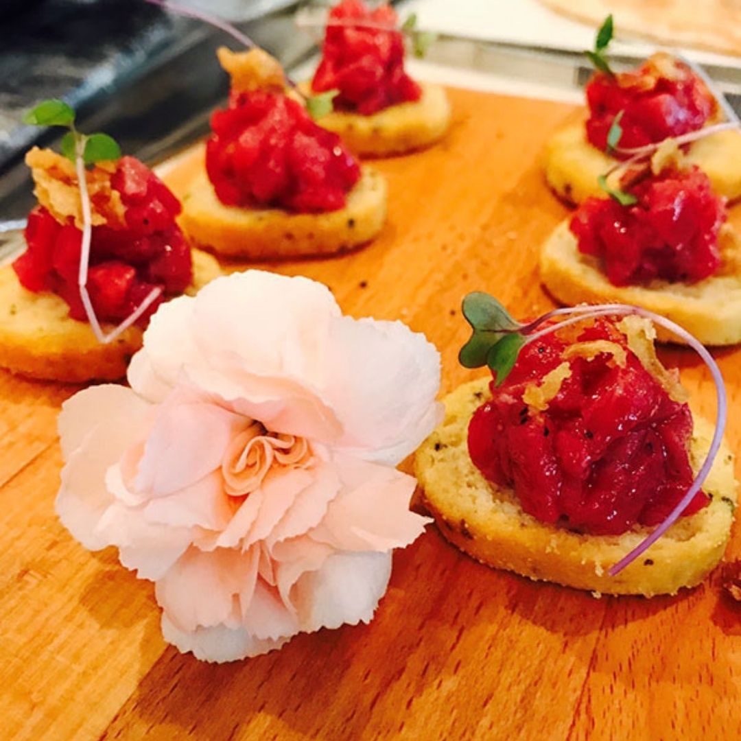 close up photo of appetizers